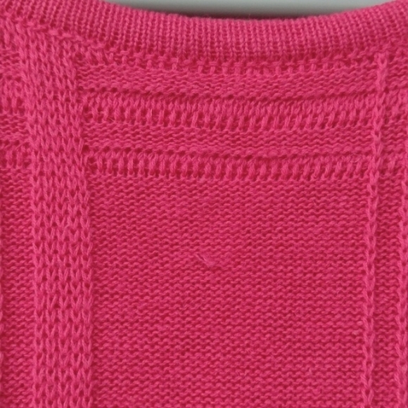 Laura Martin Pink Sweater Top L - Picture 6 of 8